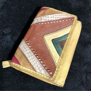 Fossil Multicolored Leather Trifold Wallet